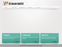 Tablet Screenshot of erasermitt.com